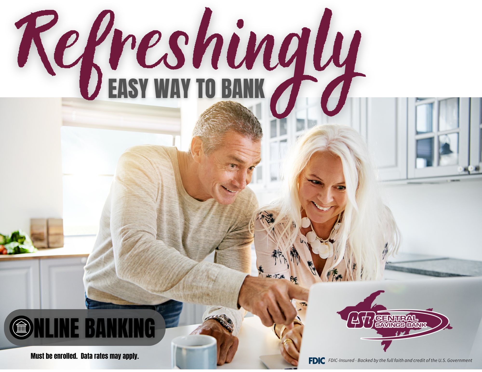 Refreshingly easy way to bank with online banking